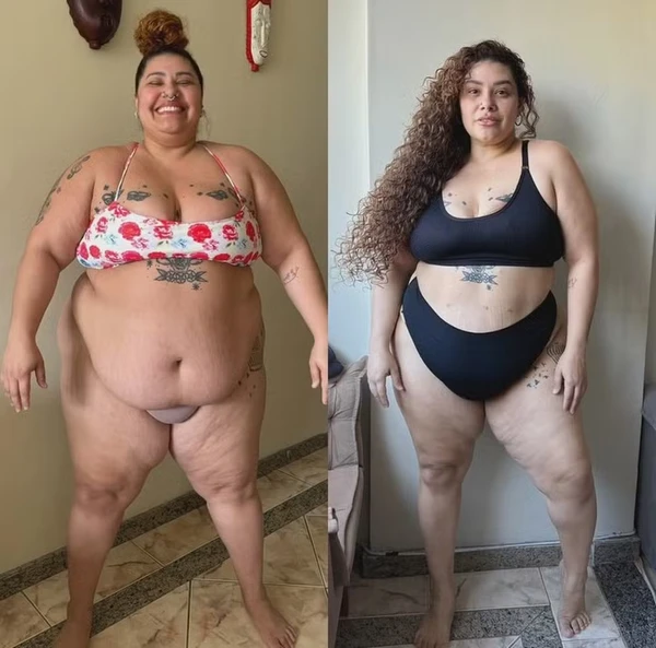 Aila Menezes perdeu 51kg por Reprodução
