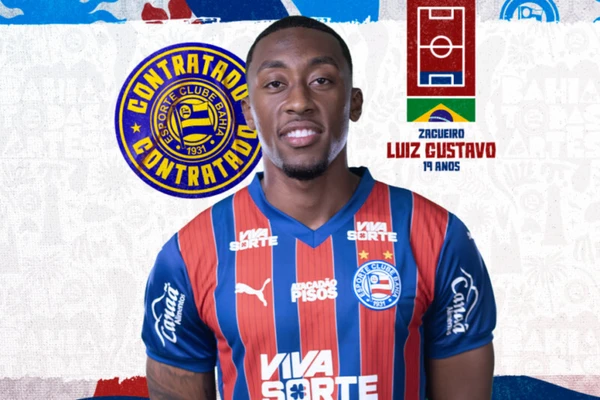 Bahia oficializou a contratação de Luiz Gustavo