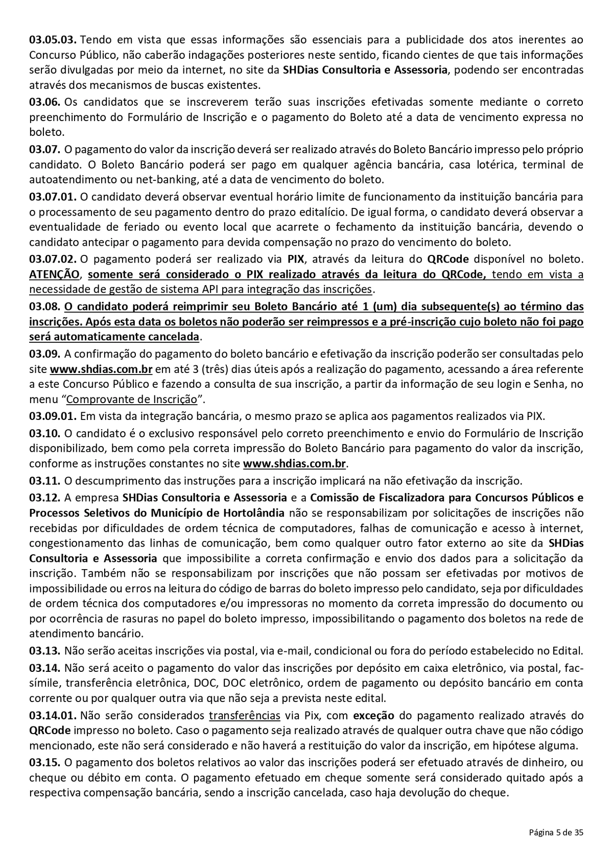 Confira o edital para o concurso da Prefeitura de Hortolândia por Reprodução