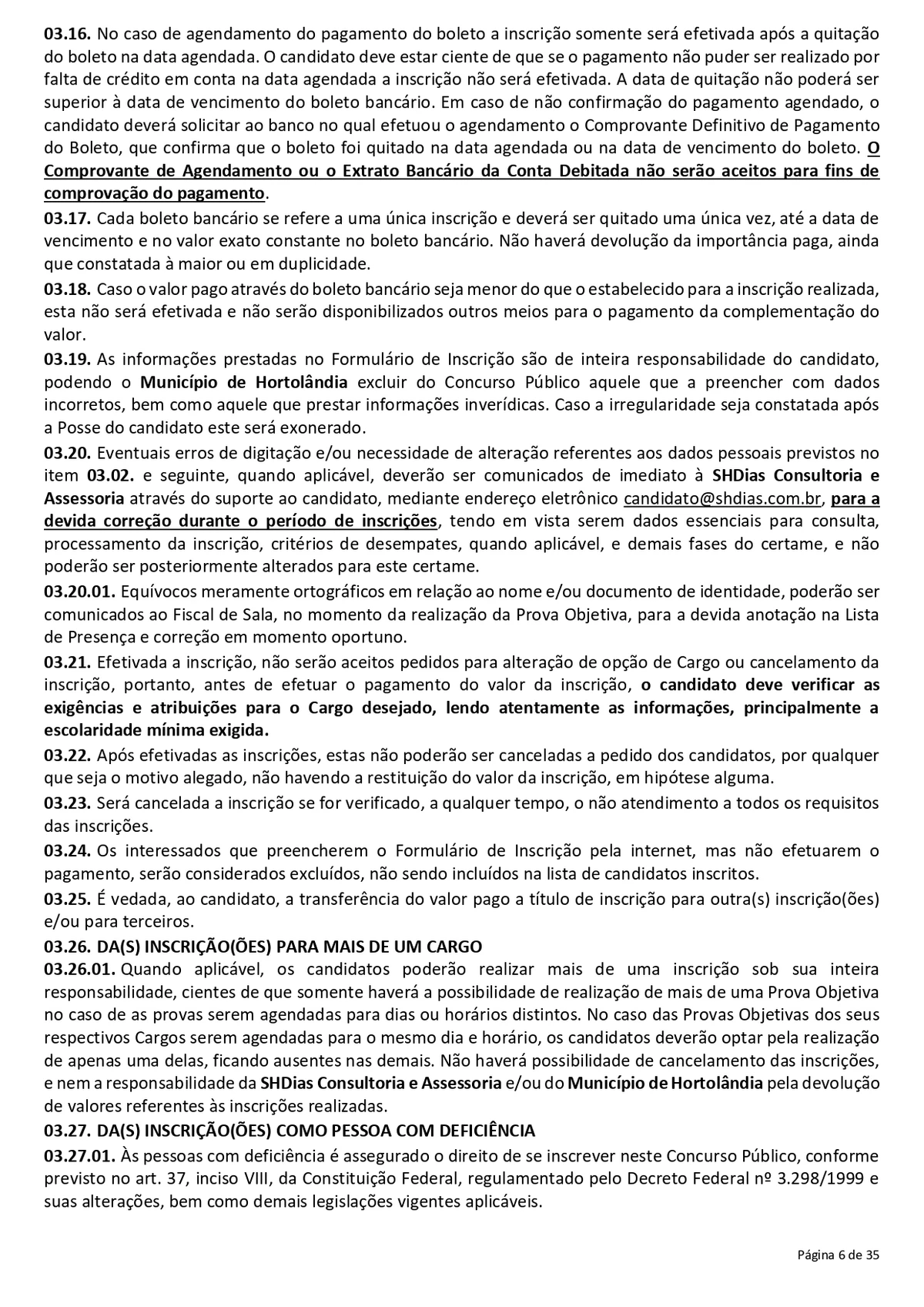 Confira o edital para o concurso da Prefeitura de Hortolândia por Reprodução