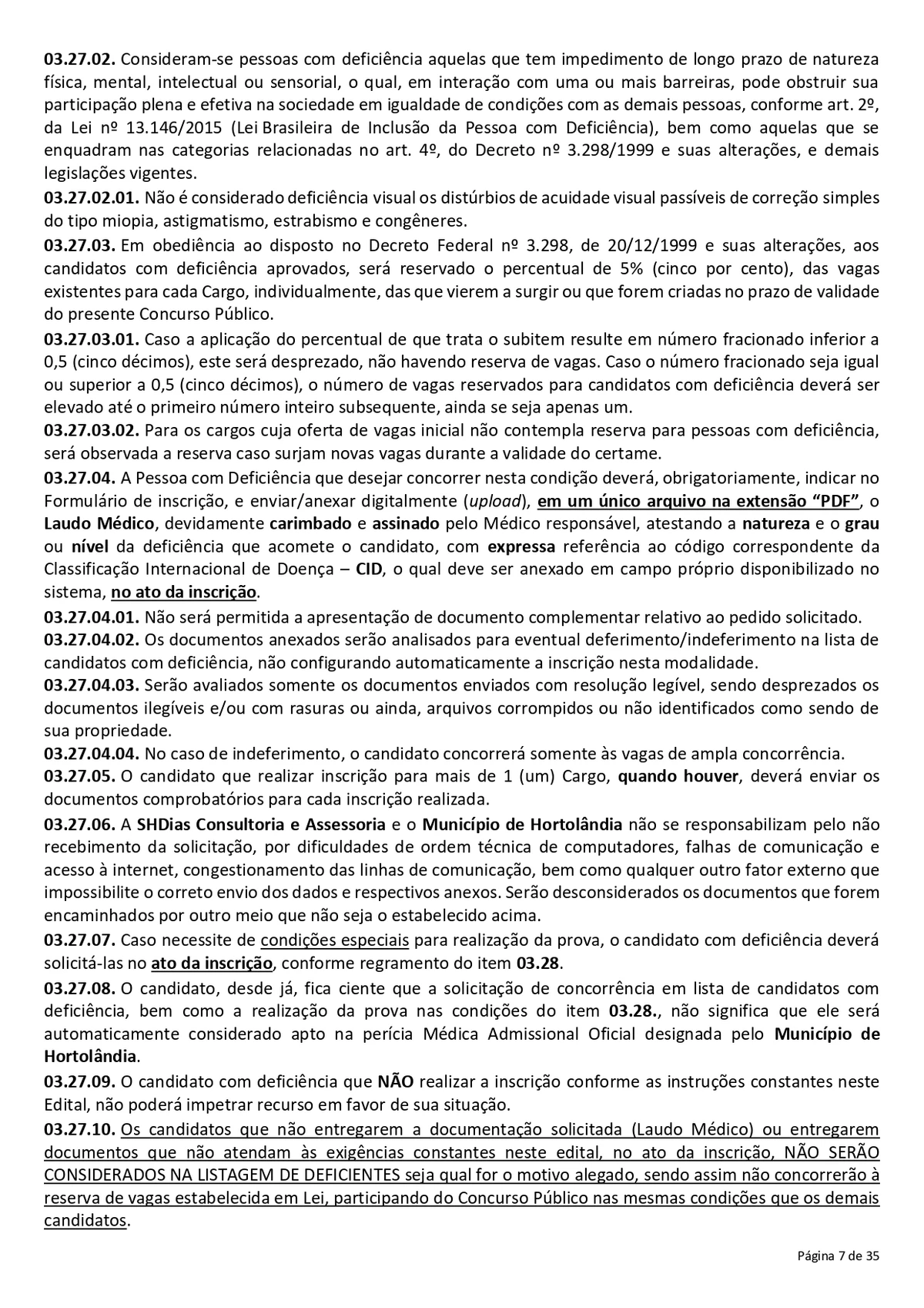 Confira o edital para o concurso da Prefeitura de Hortolândia por Reprodução