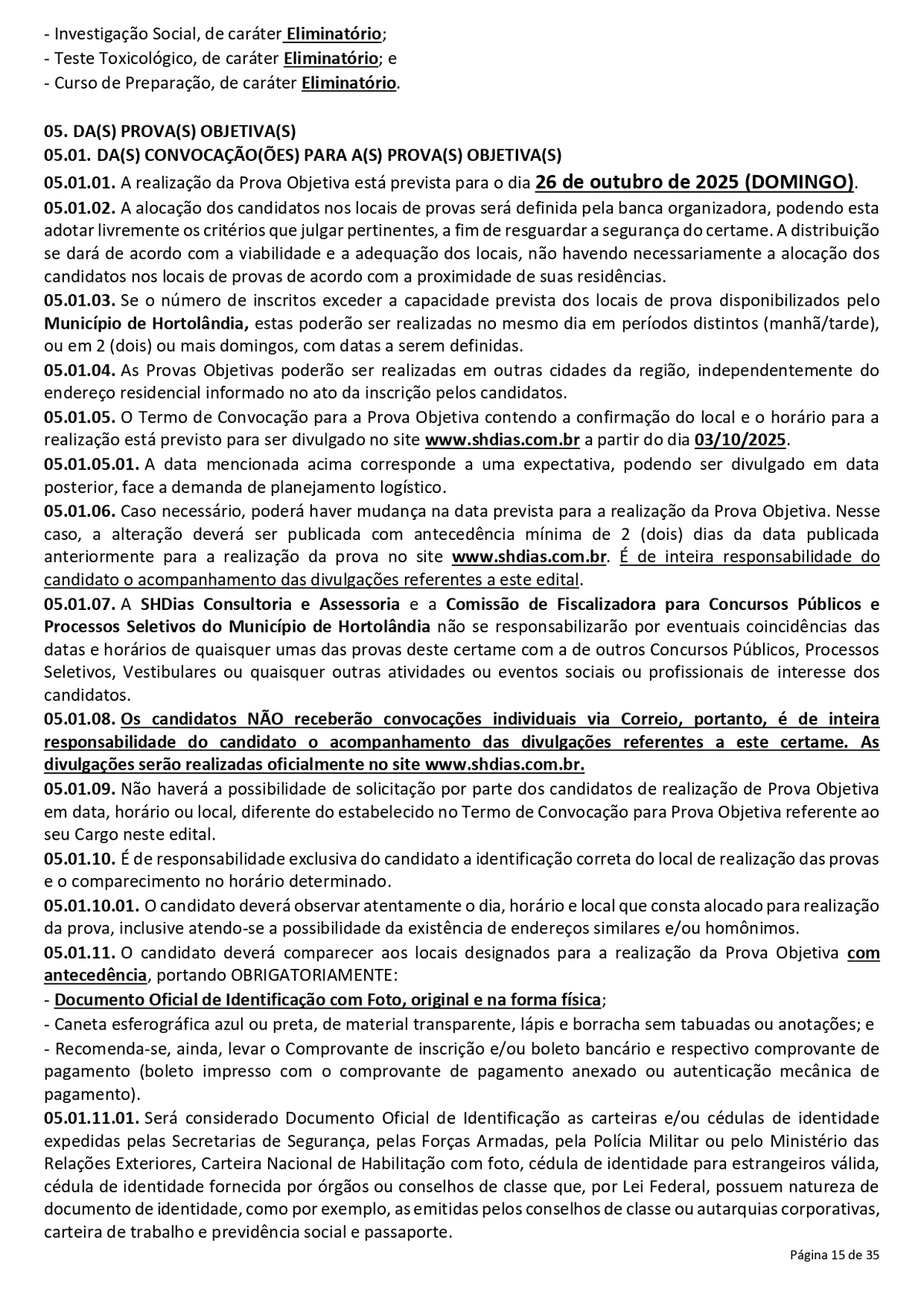 Confira o edital para o concurso da Prefeitura de Hortolândia por Reprodução