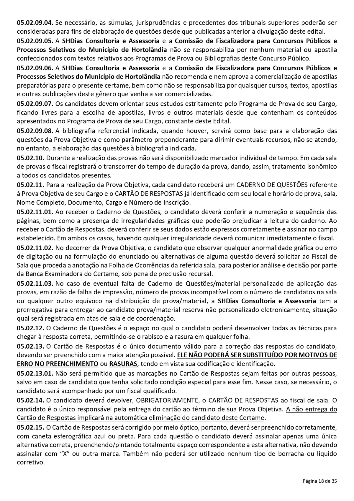 Confira o edital para o concurso da Prefeitura de Hortolândia por Reprodução
