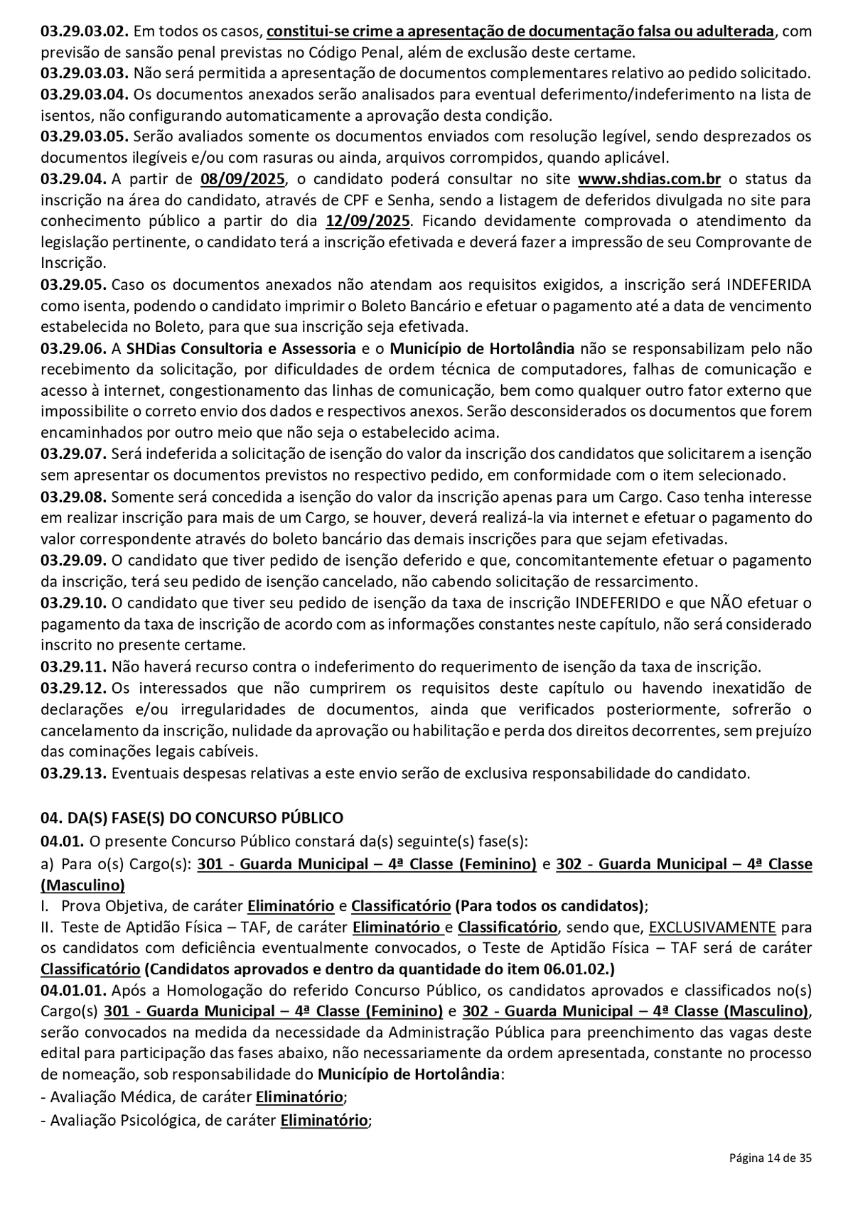 Confira o edital para o concurso da Prefeitura de Hortolândia por Reprodução