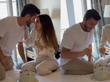 Imagem - Camila Queiroz e Klebber Toledo revelam sexo do bebê em chá intimista: 'Sonhamos com você'