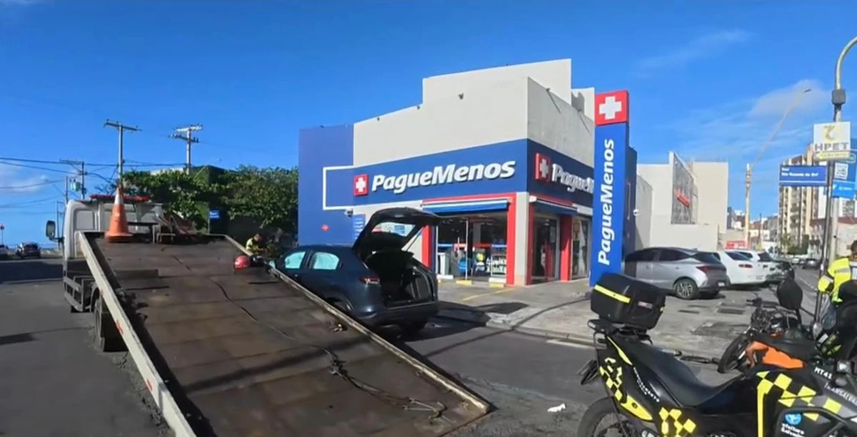 Acidente na Pituba por Reprodução/TV Bahia