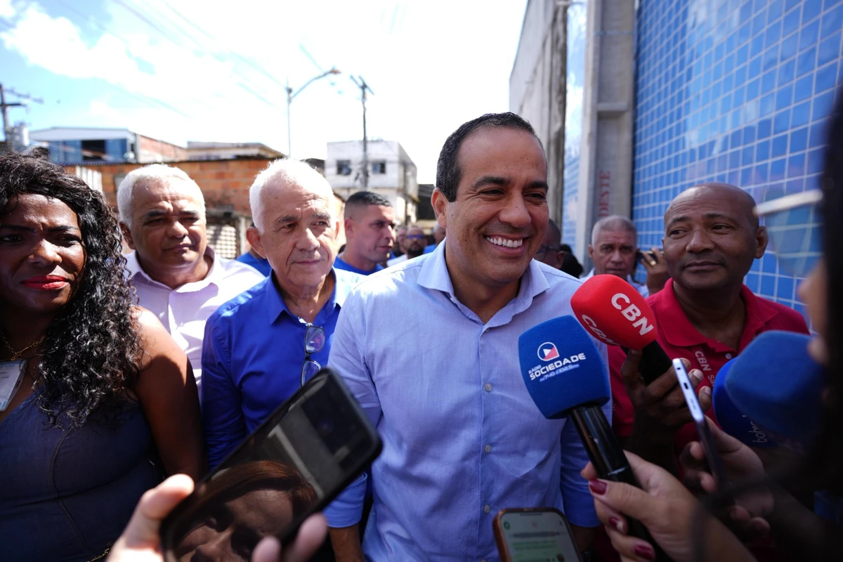 Bruno Reis durante inauguração por Betto Jr./ Secom PMS