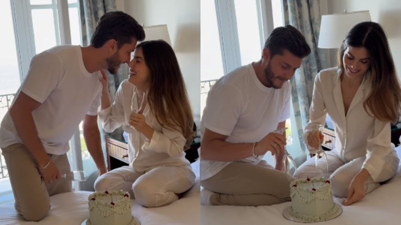 Camila Queiroz e Klebber Toledo anunciam que esperam uma menina por Reprodução/Instagram