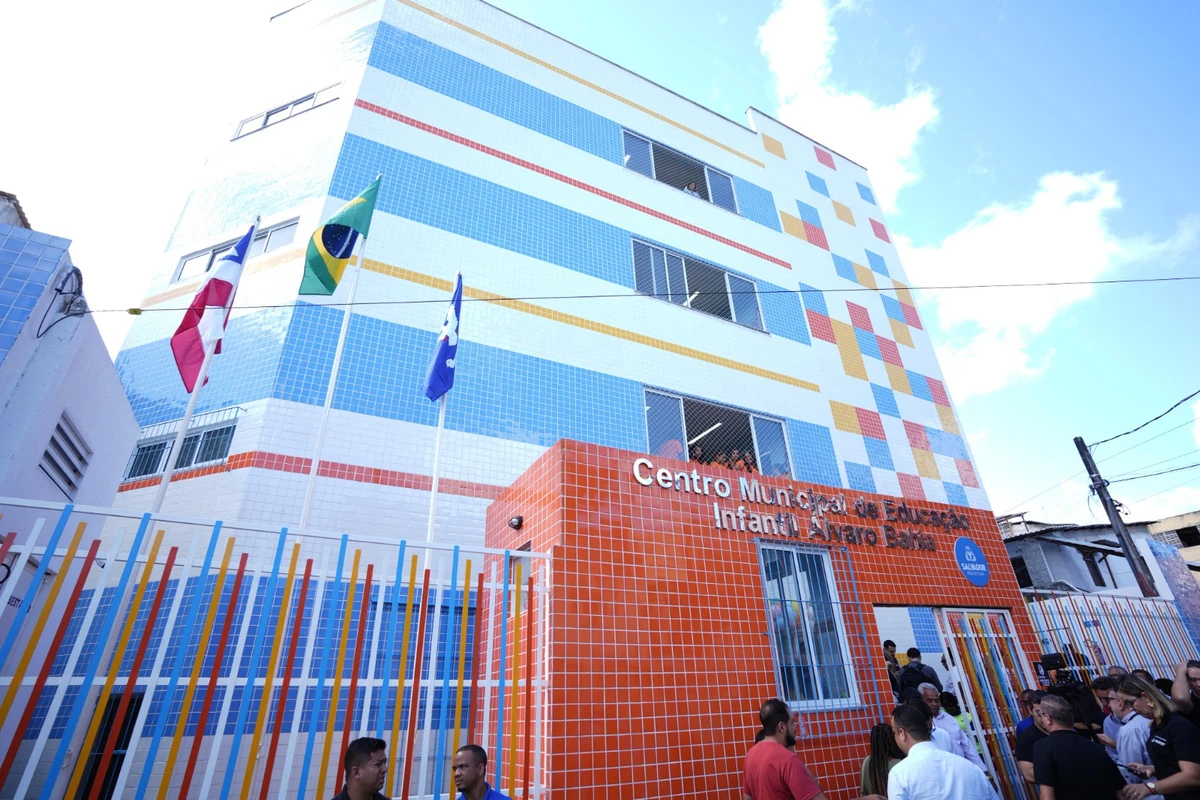 Centro Municipal de Educação Infantil (Cmei) Álvaro Bahia, em Paripe por Betto Jr./ Secom PMS
