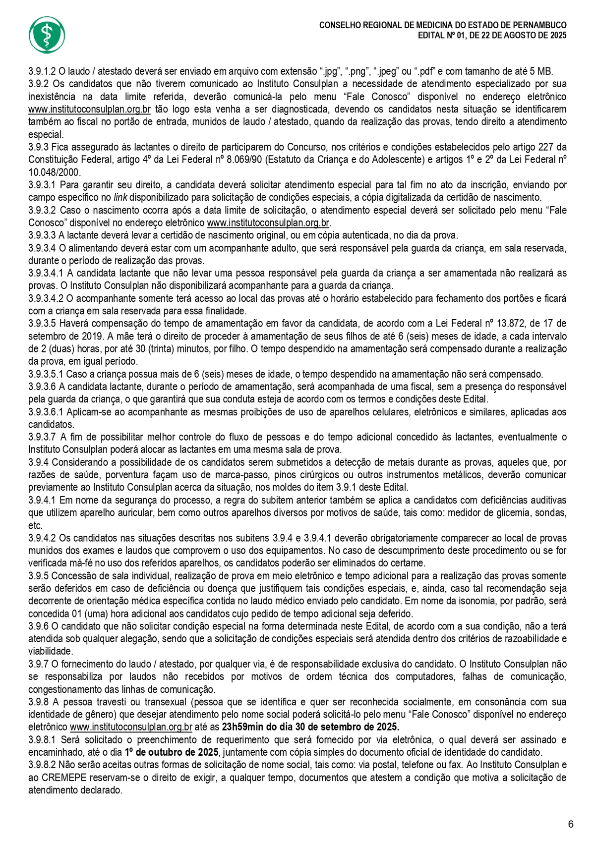 Confira o edital do concurso do Conselho Regional de Medicina do Estado de Pernambuco (Cremepe) por Reprodução 