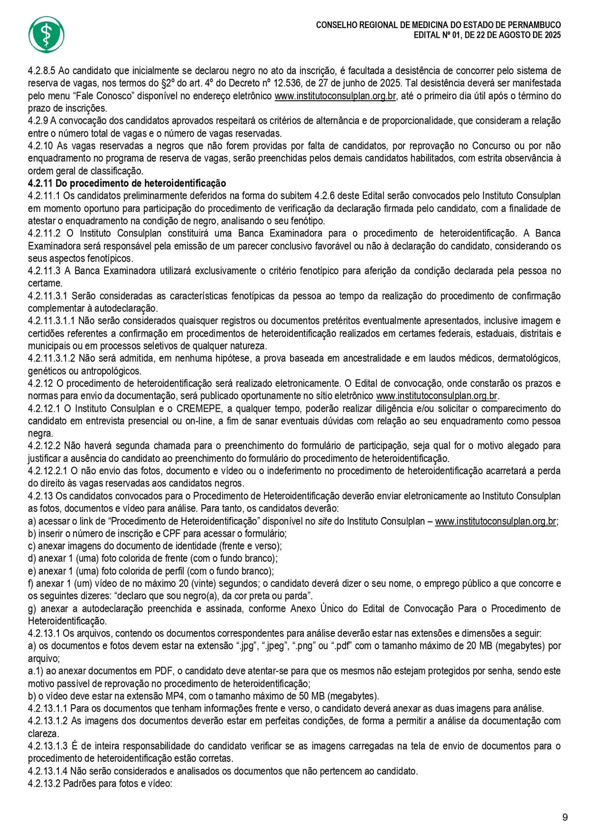 Confira o edital do concurso do Conselho Regional de Medicina do Estado de Pernambuco (Cremepe) por Reprodução 