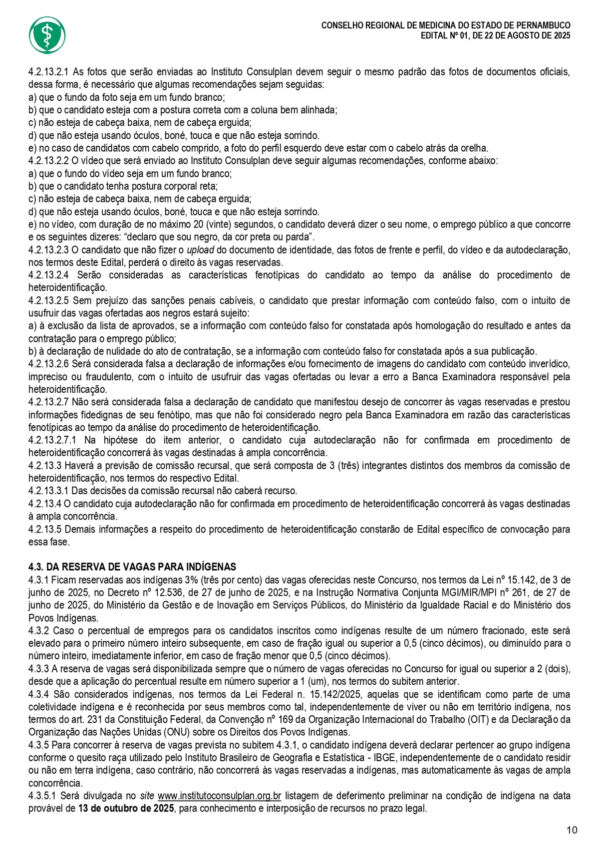 Confira o edital do concurso do Conselho Regional de Medicina do Estado de Pernambuco (Cremepe) por Reprodução 