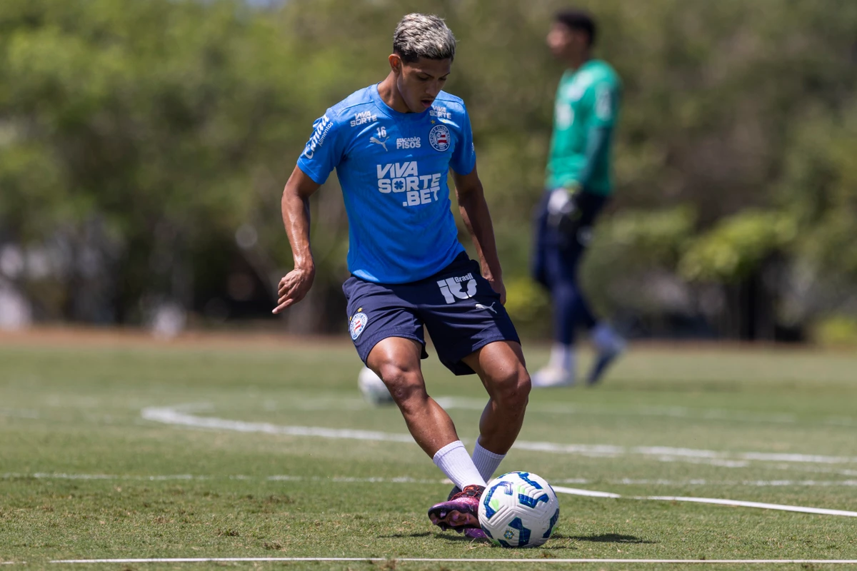 Elenco do Bahia treinando em preparação para encarar o Fluminense (26/8) por Rafael Rodrigues/EC Bahia