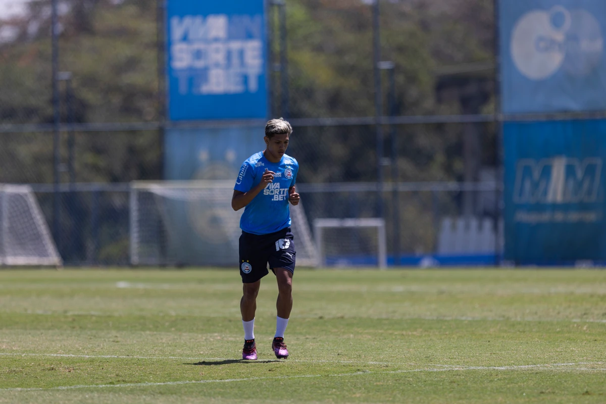 Elenco do Bahia treinando em preparação para encarar o Fluminense (26/8) por Rafael Rodrigues/EC Bahia