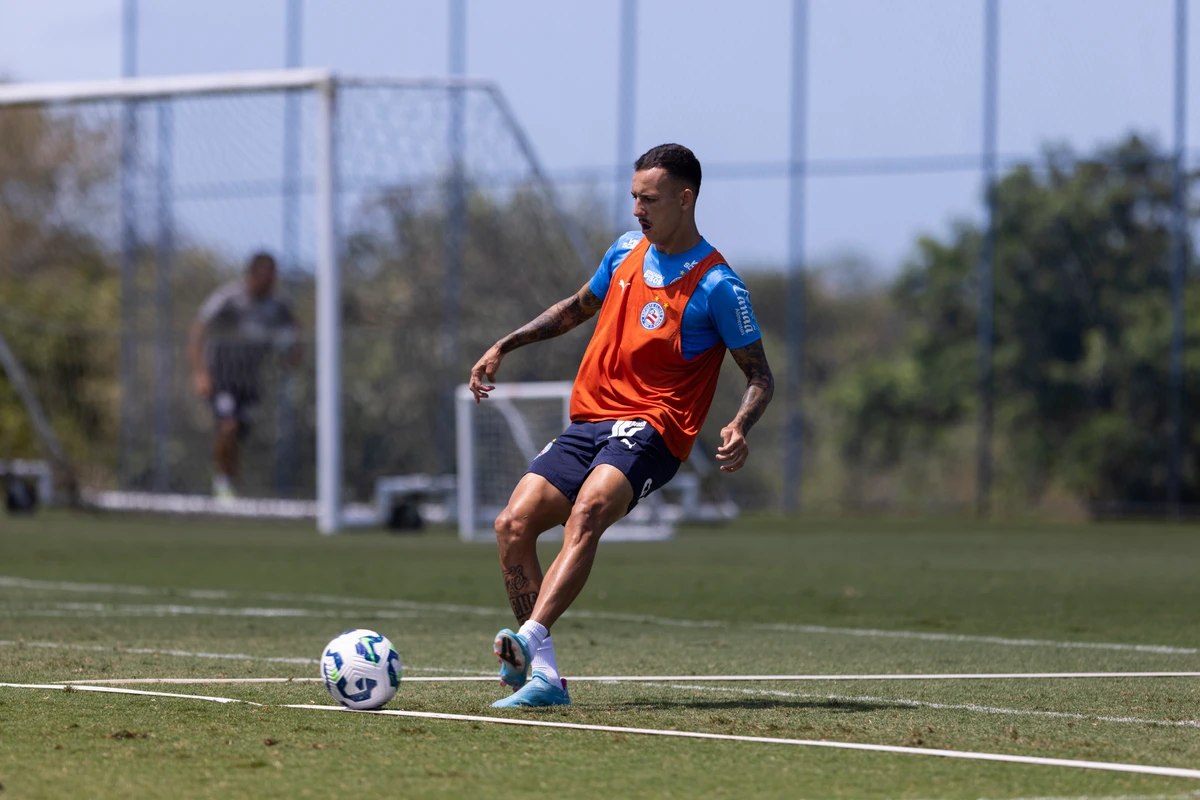 Elenco do Bahia treinando em preparação para encarar o Fluminense (26/8) por Rafael Rodrigues/EC Bahia