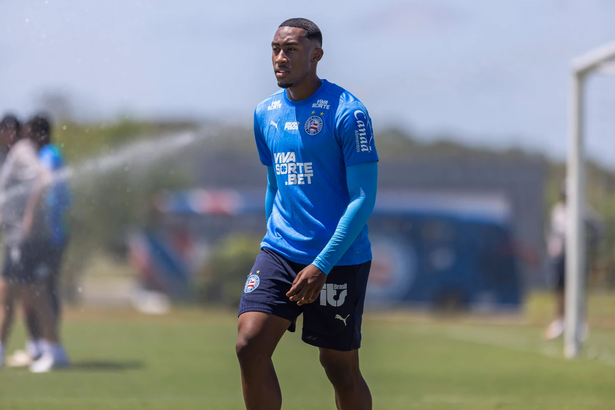 Elenco do Bahia treinando em preparação para encarar o Fluminense (26/8) por Rafael Rodrigues/EC Bahia