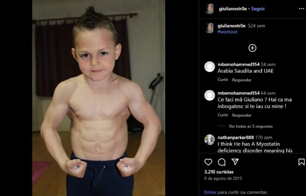 Giuliano Stroe fez sucesso compartilhando a rotina de treinamentos nas redes sociais por Reprodução/Facebook/Instagram