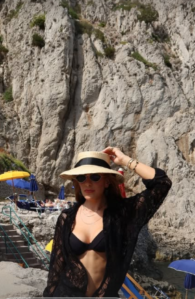 Leo e Lore em Capri, na Itália por Reprodução