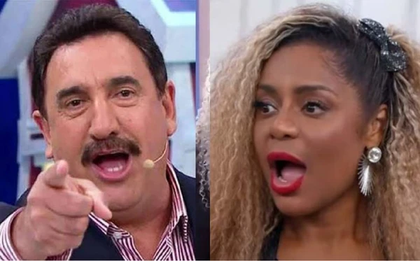 Ratinho confronta Cariúcha sobre beijo em filho de Gugu durante programa