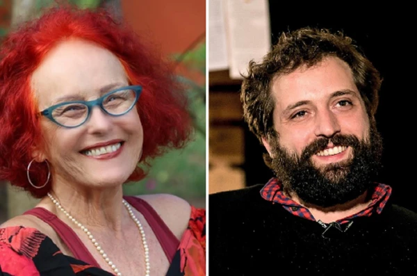 Roseane Murray e Gregório Duvivier