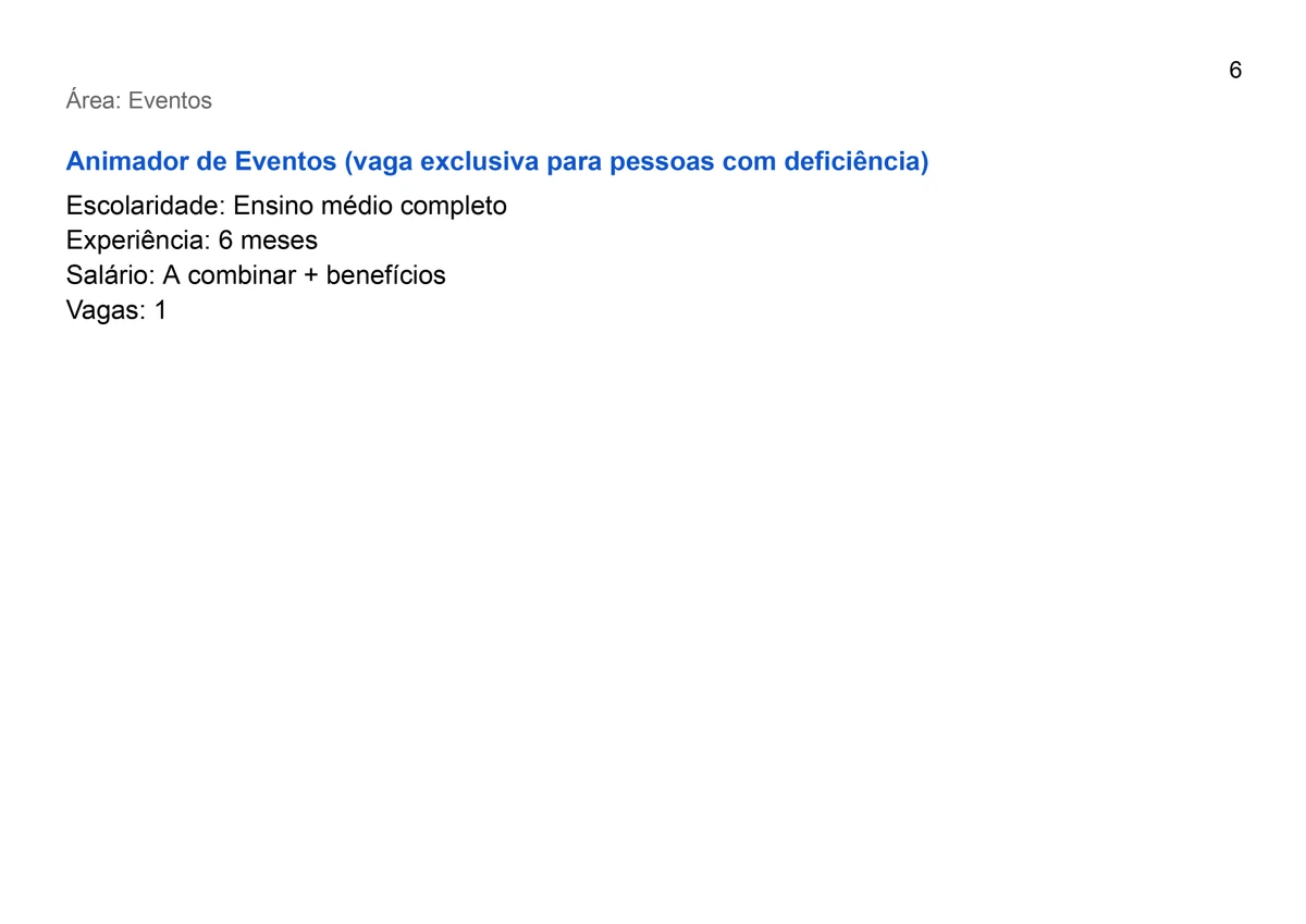 Veja vagas disponíveis por Reprodução