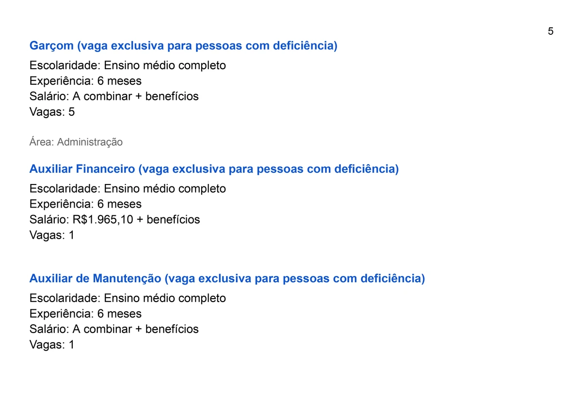 Veja vagas disponíveis por Reprodução