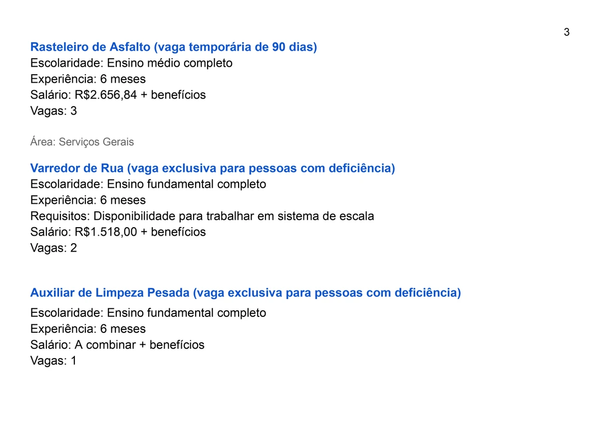 Veja vagas disponíveis por Reprodução