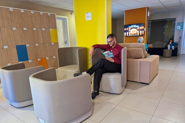 Estação Florescer, espaço de descanso do cuidador por Comunicação/Florence