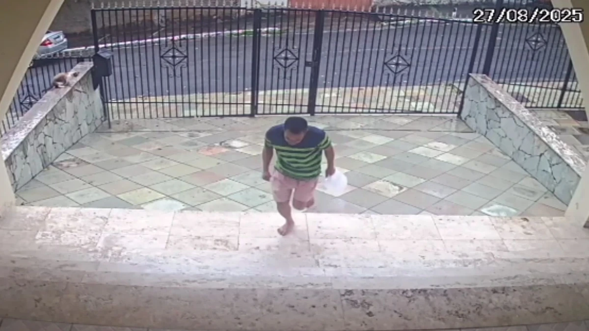 Homem foi flagrado carregando gasolina utilizada no incêndio
