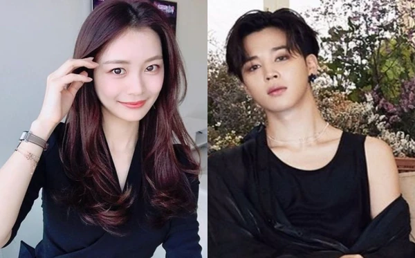 Song Da Eun e Jimin, do BTS