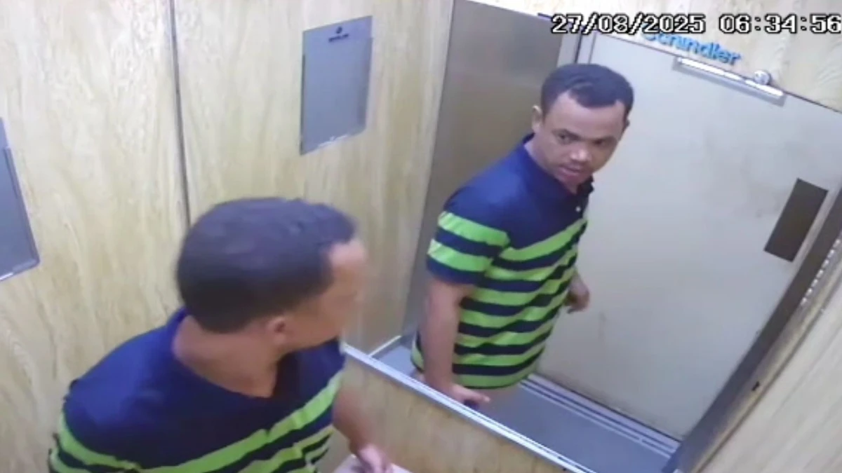 Zelador foi filmado carregando a gasolina utilizada no incêndio