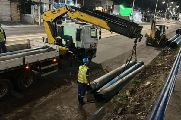Embasa vai retirar tubulação à noite