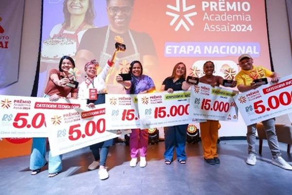 Empreendedores são premiados na edição de 2024 do Prêmio Academia Assaí, em São Paulo (SP)