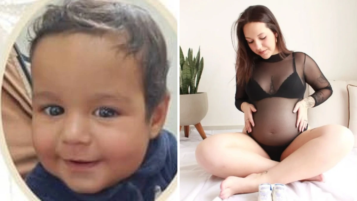 Giovana Chiquinelli Marcatto, de 26 anos e Dante Chiquinelli Marcatto, de nove meses