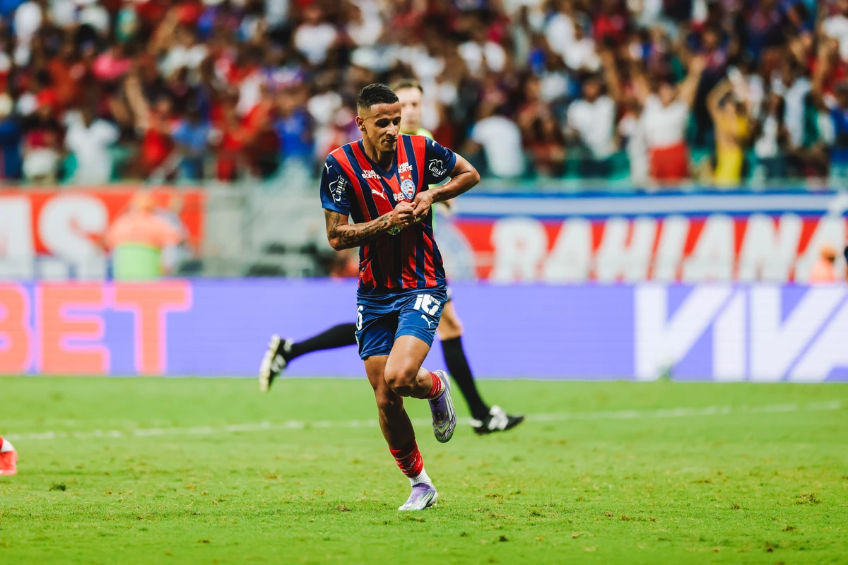 Luciano Juba foi o autor do gol que garantiu o triunfo do Bahia contra o Fluminense