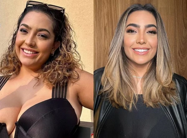 Antes e depois de Camila Moura  por Reprodução/Instagram/Divulgação