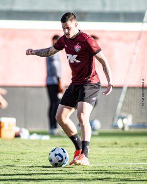 Quarta sessão de treino do Vitória sob as ordens de Rodrigo Chagas por Victor Ferreira/EC Vitória