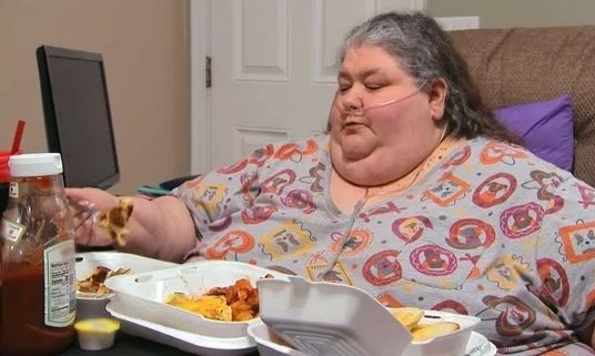 Joyce Del Viscovo foi o caso exibido no 'Quilos Mortais' desta sexta-feira (29), na Record TV por Reprodução/TLC