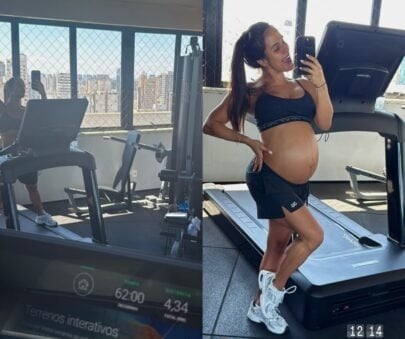 Carol Peixinho surpreende ao mostrar movimentos do filho na barriga por Reprodução