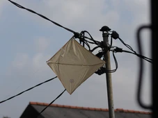 Imagem - Mulher recebe descarga elétrica ao tentar pegar pipa de rede elétrica em Salvador