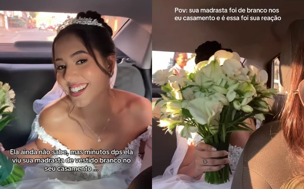 Ana Alice no casamento por Reprodução/Instagram