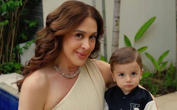 Claudia Raia enfrenta críticas após filho ser fantasiado de Mulher-Maravilha