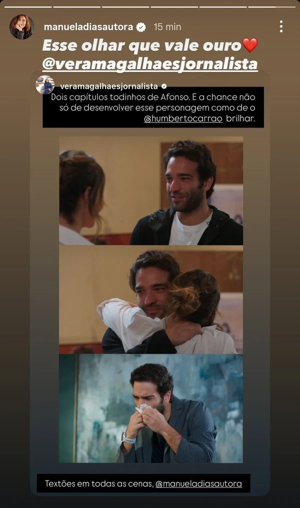 Comentários sobre "Vale Tudo" por Reprodução/Instagram