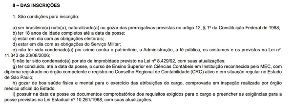 Confira detalhes do edital do TJ-SP  por Captura de tela 