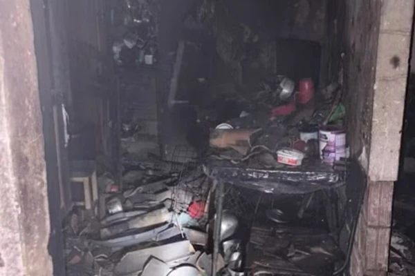 Incêndio pode ter sido iniciado com uma lamparina