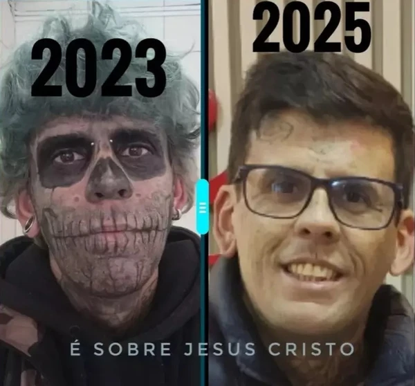 Sua primeira tatuagem foi feita ainda aos 13 anos  por Reprodução/Arquivo Pessoal 