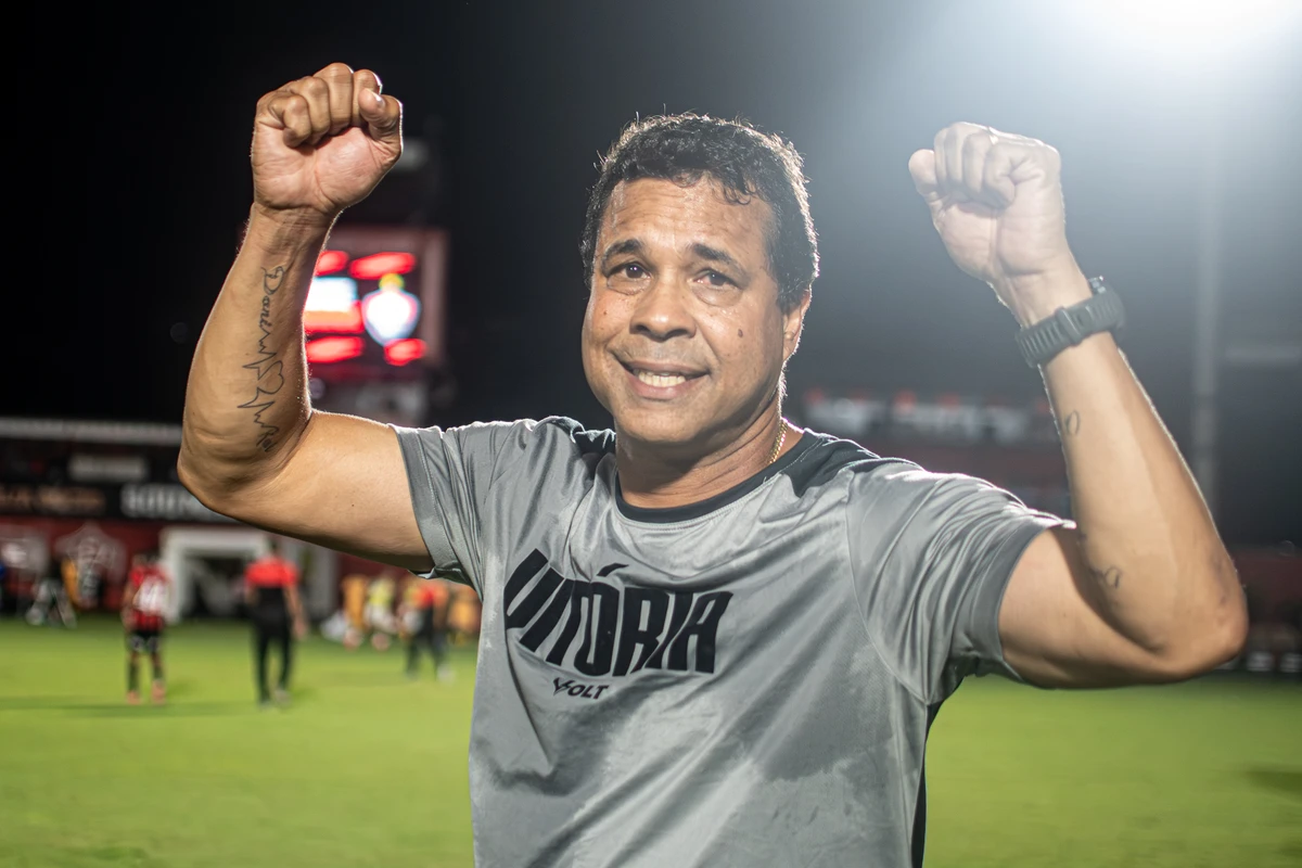 Rodrigo Chagas celebrando a Vitória do
