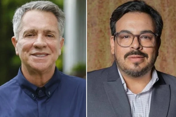 Eugênio (Luis Salem) e Freitas (Luis Lobianco) viverão um casal em Vale Tudo" por Reprodução