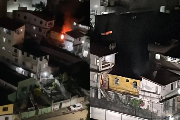 Incêndio ocorreu na Rua Engenheiro Souza Lima, no Canela
