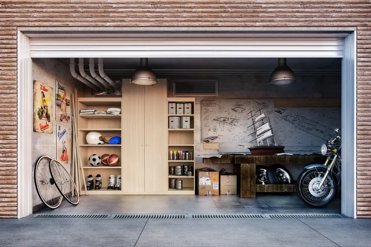 Comece pequeno, mas com visão: O grupo nasceu em uma garagem de 80 m², onde Ortega instalou sua primeira máquina de costura. A simbologia de começar em um espaço simples reforça a ideia de perseverança e criatividade diante de recursos limitados. por Shutterstock